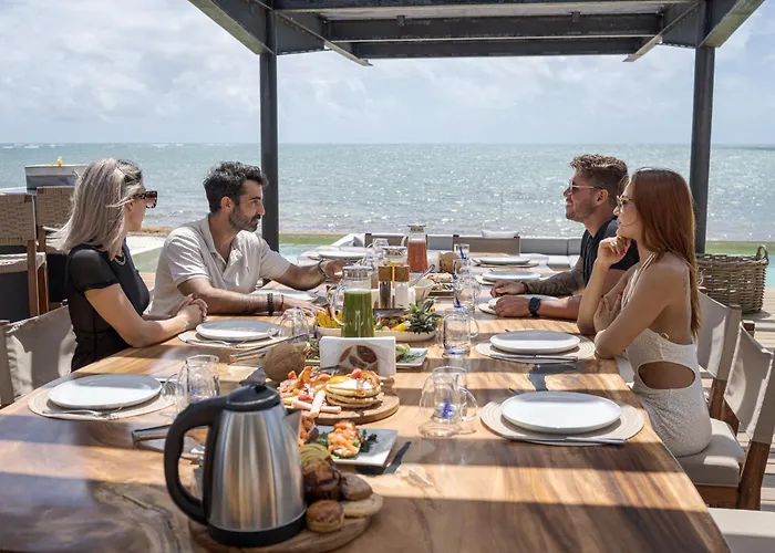 Villa Beachfront Luxury With Pool With Private Cooker & Staff Puerto Morelos